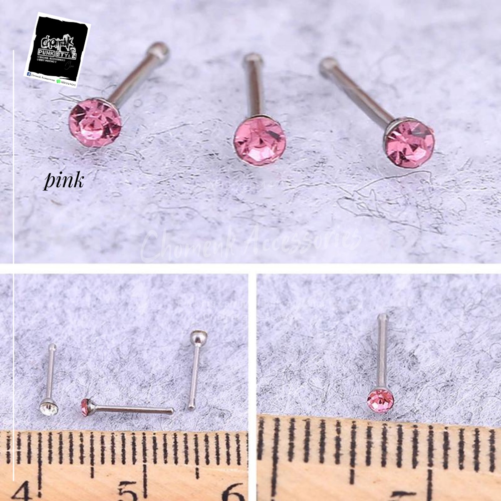 ANTING HIDUNG TITANIUM ANTING HIDUNG TUSUK ANTING HIDUNG NOSE ANTING TINDIK HIDUNG TITANIUM ANTING TINDIK HIDUNG PIERCING NOSE ANTING TINDIK HIDUNG 1PCS.