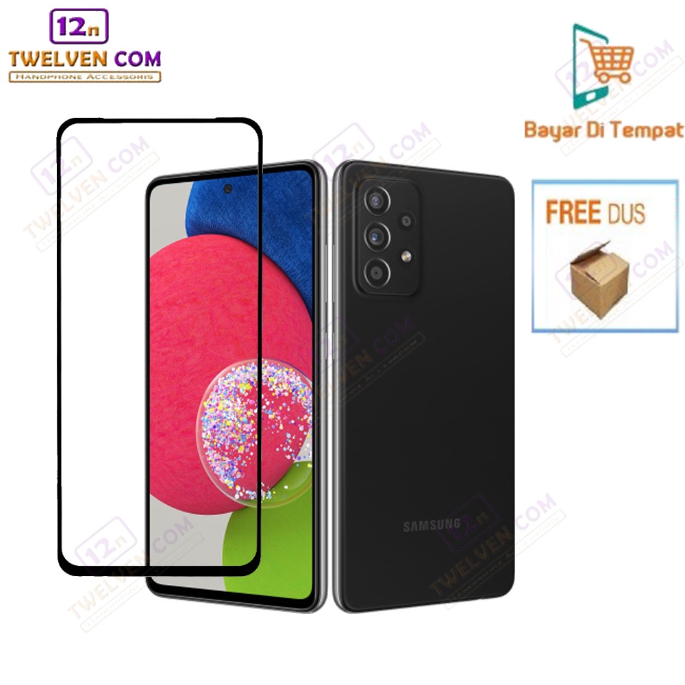 [FLASH SALE] zenBlade 5D Full Cover Tempered Glass Samsung A52 5G - Hitam