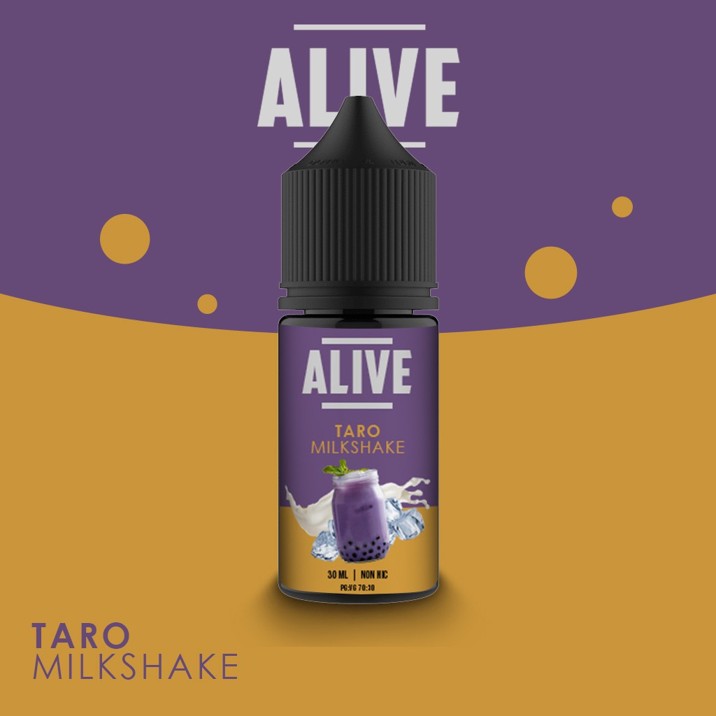 BISA COD Liquid ALIVE TARO MILKSHAKE 30ML | liquid murah | liquid60ml murah | Likuid | Likwid