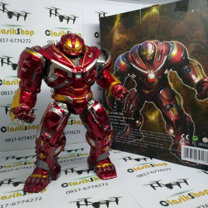 Produk Terbaik] Pose Avengers Infinity War Mark 49 Hulk Buster Iron Man Mata Bs Nyala