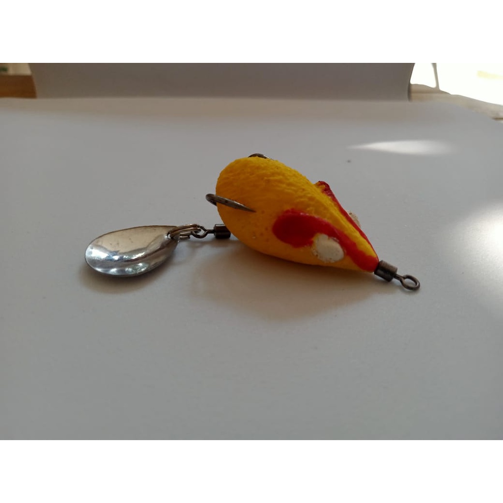 SOFT FROG 3D TIKUS  umpan Casting ukuran 3,5cm