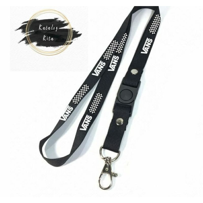 

Lanyard VANS tali lanyard DISTRO gantungan kunci name tag id card kartu nama / tali lanyard gantungan leher