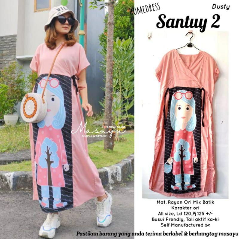 homedress santuy 2 ori by masayu batik solo