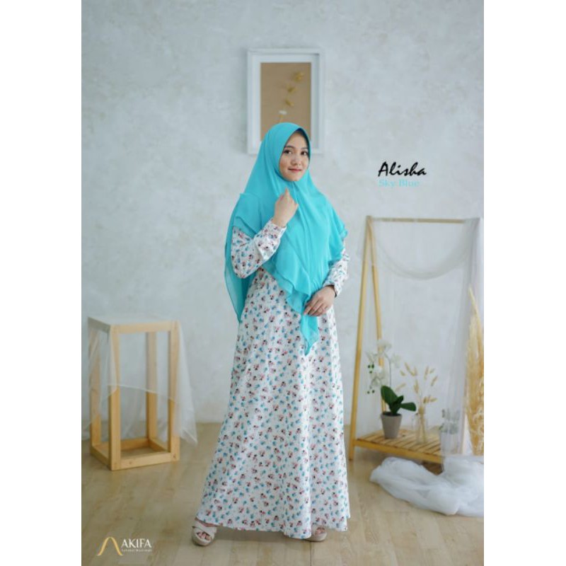 Gamis set Alisha ori original Akifa
