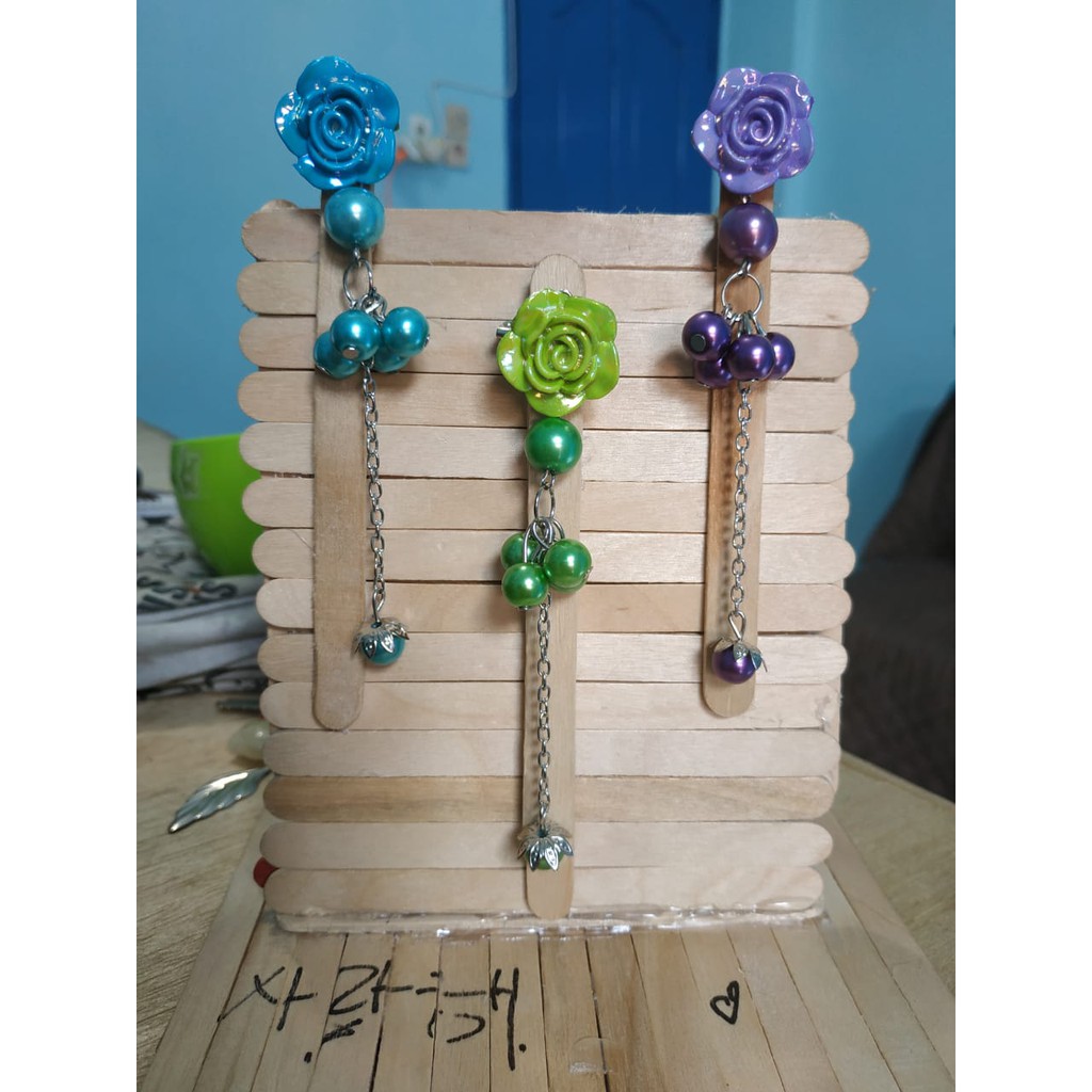 Bros Dagu hijab fashion /bros  wanita muslim Resin mawar mutiara kekinian by Tokopelanginicer