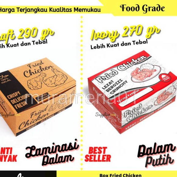 

murameria01 - Box Fried Chicken / Dus Fried Chicken / kardus Fried Chicken / Box Ayam Goreng /