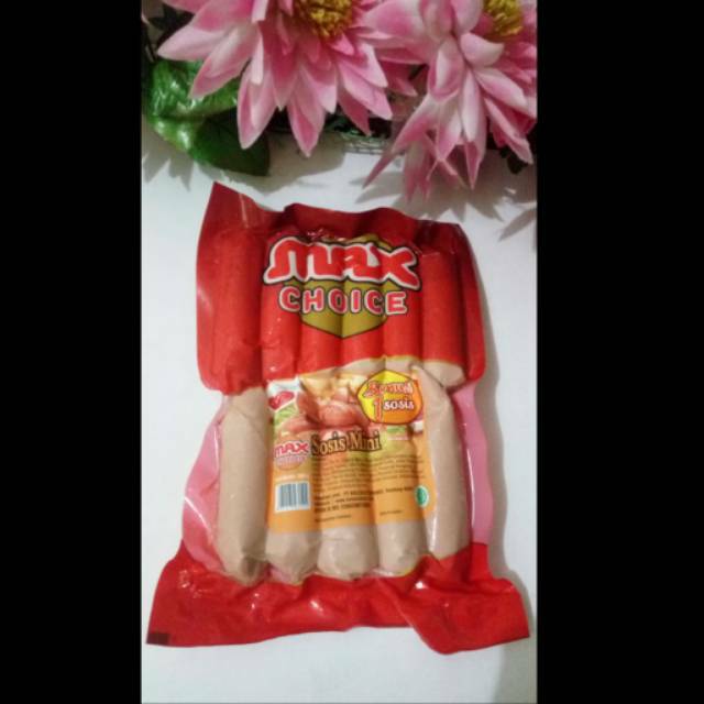 

Max Choice Sosis sapi kombinasi Ayam isi 10 bonus 1