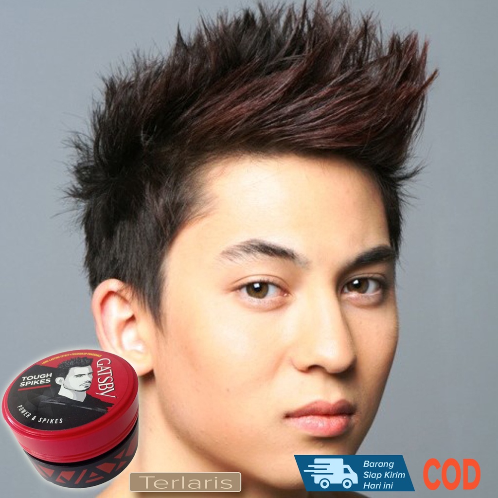 Minyak Rambut Pria Cowok Gaya Rambut Berdiri Kaku Kuat Tahan Seharian Tampak gaya rambut lebih Cakep