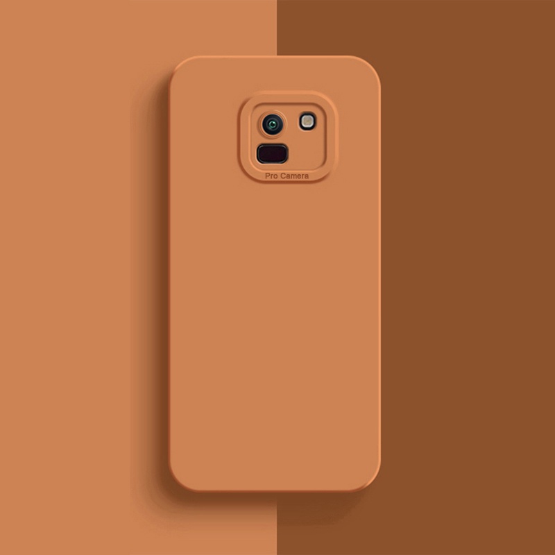 SILIKON CAIR ASLI RESMI CASE SAMSUNG GALAXY A8 2018 COVER TAHAN GUNCANGAN SOFTCASE CASING