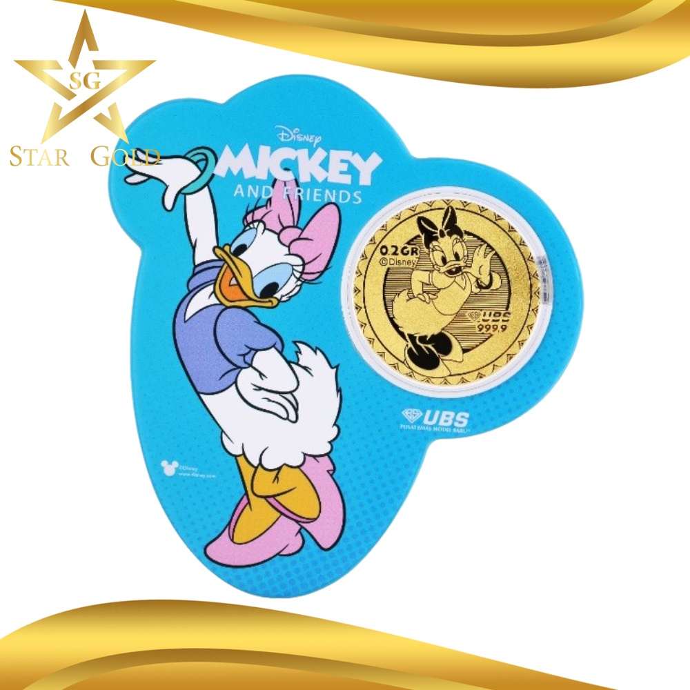 Star Gold Emas Logam Mulia Mini Ubs Disney Daisy 0,2 gram