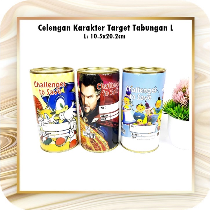 Celengan Target Challenge/Celengan Karakter L