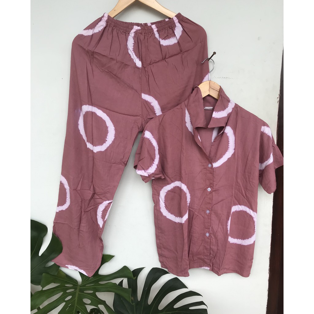 Satu Set Piyama/Baju tidur Untuk Wanita Bahan Rayon Ukuran Dewasa dan Remaja