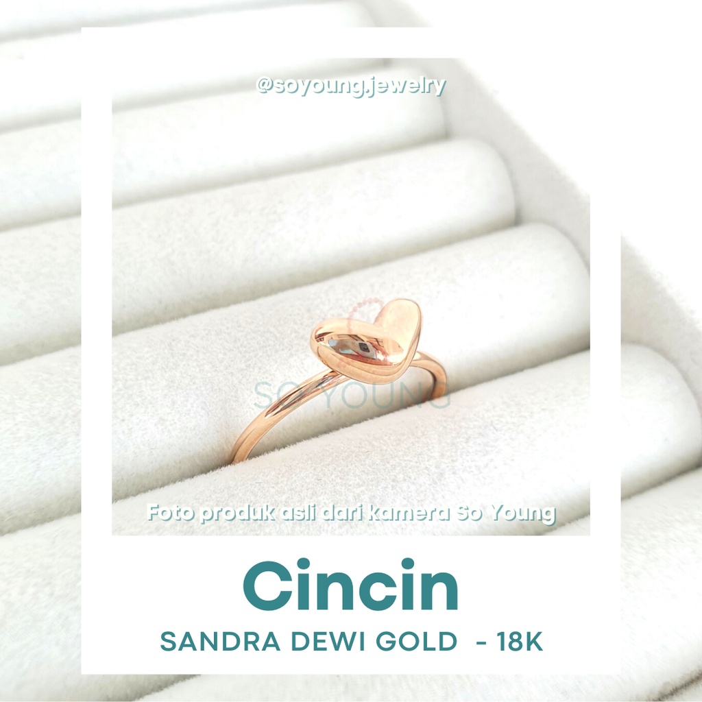Cincin Sandra Dewi Gold VALENTINE Series RI200208 Kadar 18K