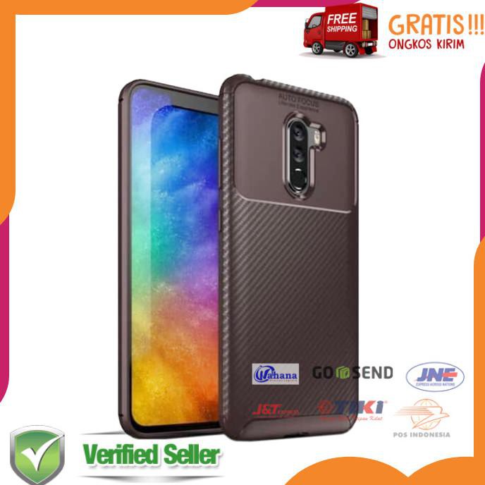 XIAOMI POCOPHONE F1 POCO F1 SOFT CASE TPU AUTO FOCUS CARBON BEETLE CASING