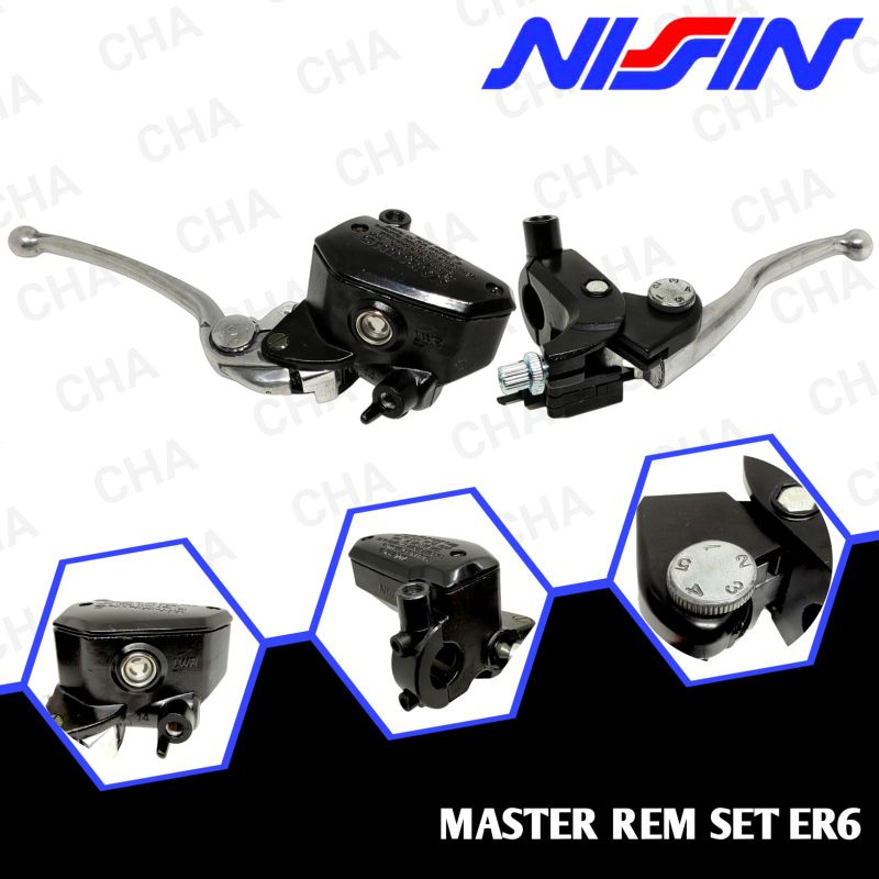 MASTER REM ER-6 NISSIN HITAM SET