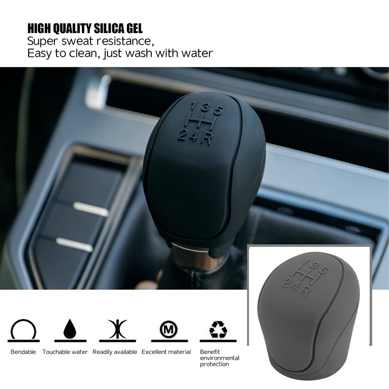 Silicone Gear Shift Non Slip Grip Handle Case Penutup Rem Tangan Tahan Aus Non-Slip Untuk Aksesoris Interior Mobil