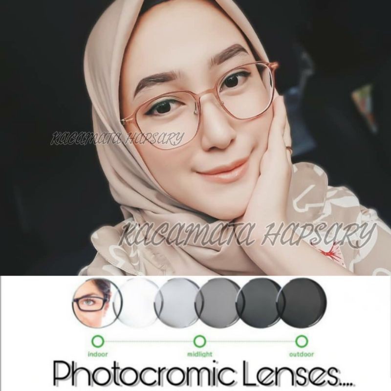 FRAME KACAMATA MINUS ANTI RADIASI | PAKET + LENSA PHOTOCROMIC | KACA MATA PLUS | 6137