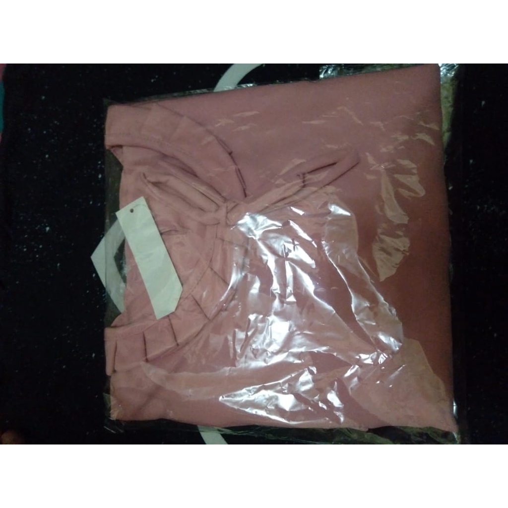 ATASANA LALA / ATASAN WANITA / ATASAN BLOUSE / ATASAN TERBARU /ATASAN POLOS / ATASAN SIMPEL-Pink