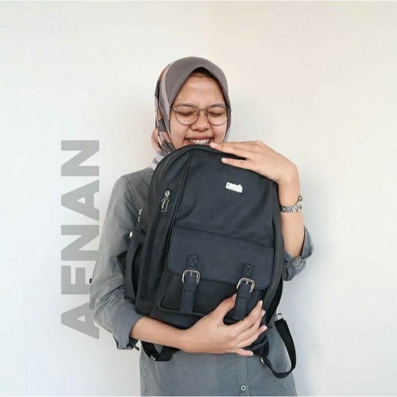 Tas Ransel Afnan Hitam Rumah Warna