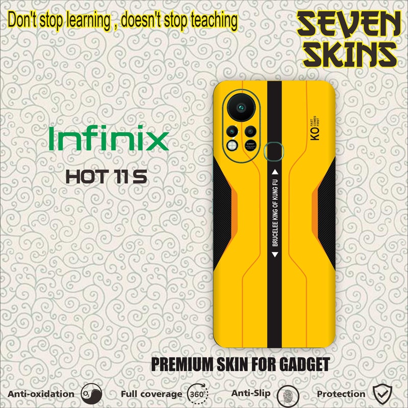 SKIN HANDPHONE  INFINIX HOT 11 S KUNING