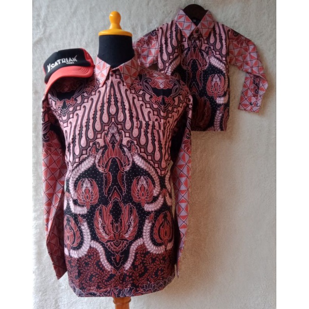 Batik Cowok Laki-laki Warna Peach Salem Pink dan Batik Ukuran Anak 2 Tahun 3 Tahun 4 Tahun 5 Tahun 7