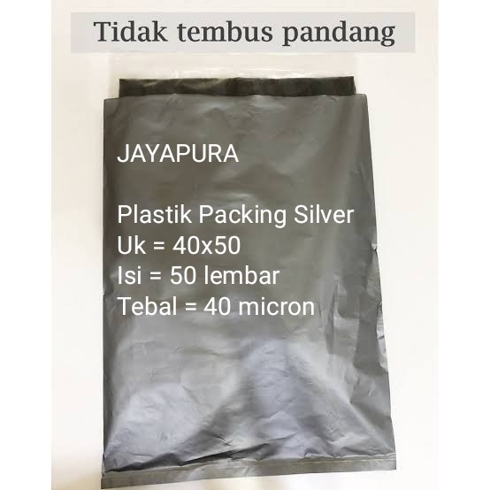 

plastik packing silver 40x50-plastik bungkus paket-plastik olshop-online shop-hd packing