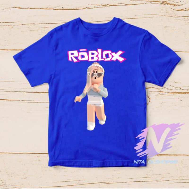 kaos roblox baju anak roblok charakter girl terbaru