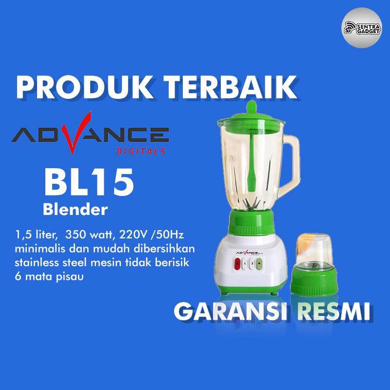 Blender Advance BL-15 2 in 1 - Kapasitas 1.5 Liter - Original TERBARU