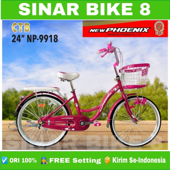 Sepeda Keranjang Dewasa New PHOENIX NP 991 8 Ukuran 20&quot; 24&quot; dan 26 Inch