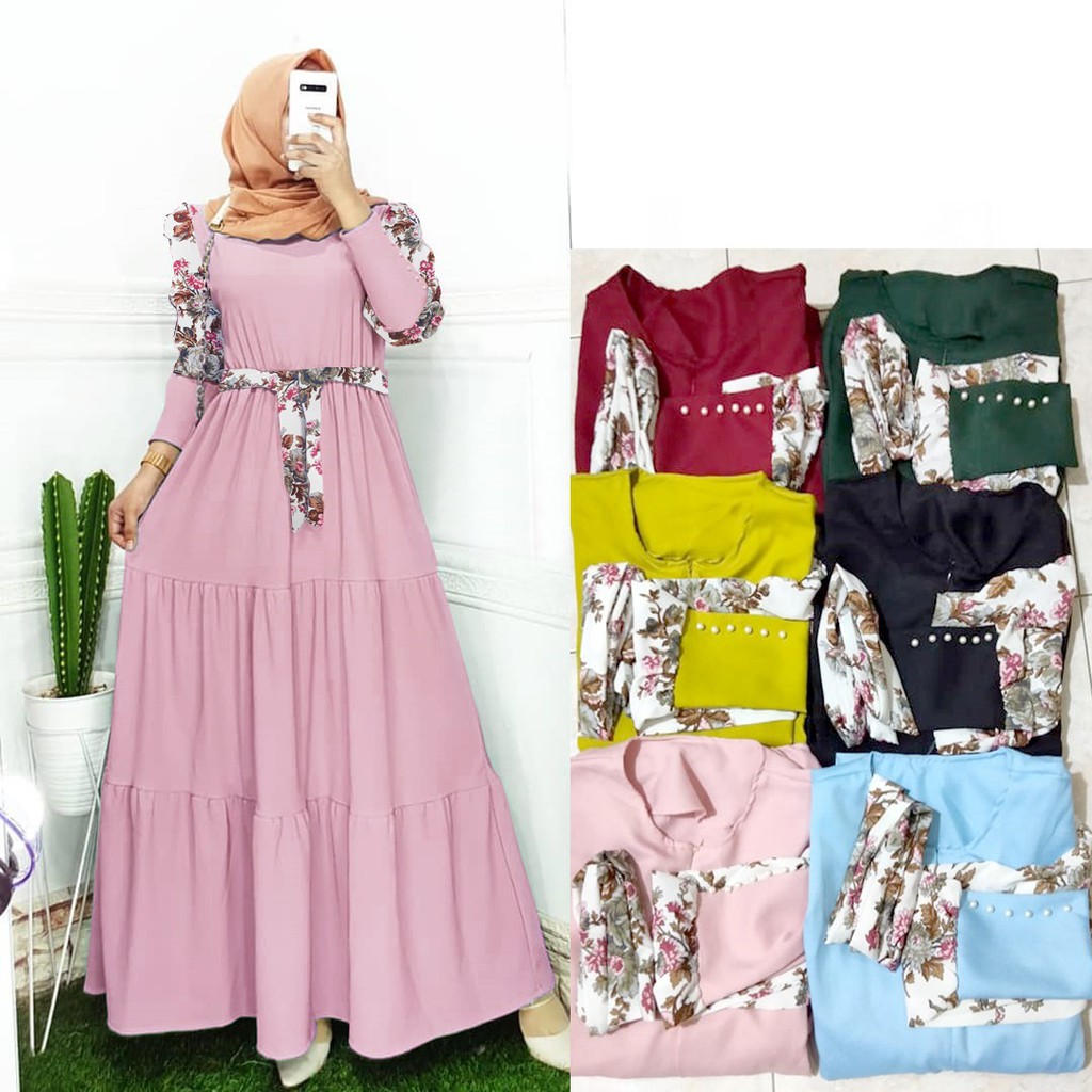 FASHION MUSLIM WANITA DRESS ROHANA DMR