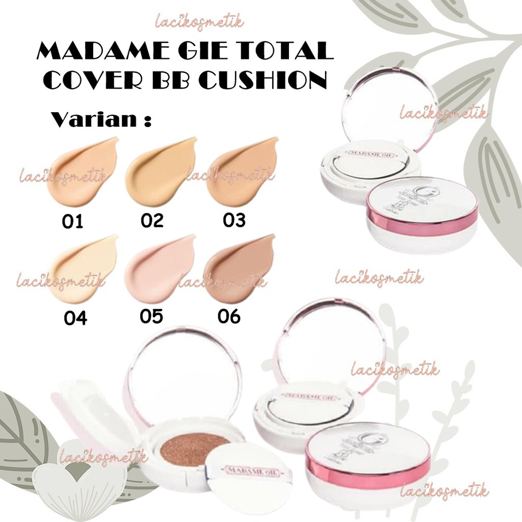 ✨LACIKOSME✨ MADAME GIE TOTAL COVER BB CUSHION - FULLSIZE REFILL BB CUSHION BPOM