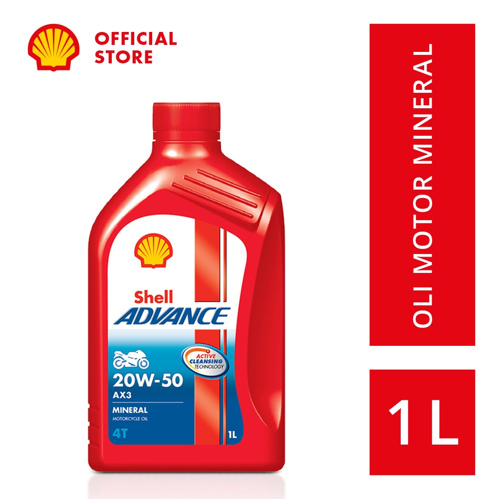 Shell Advance AX3 20W-50 (1L) Oli Motor