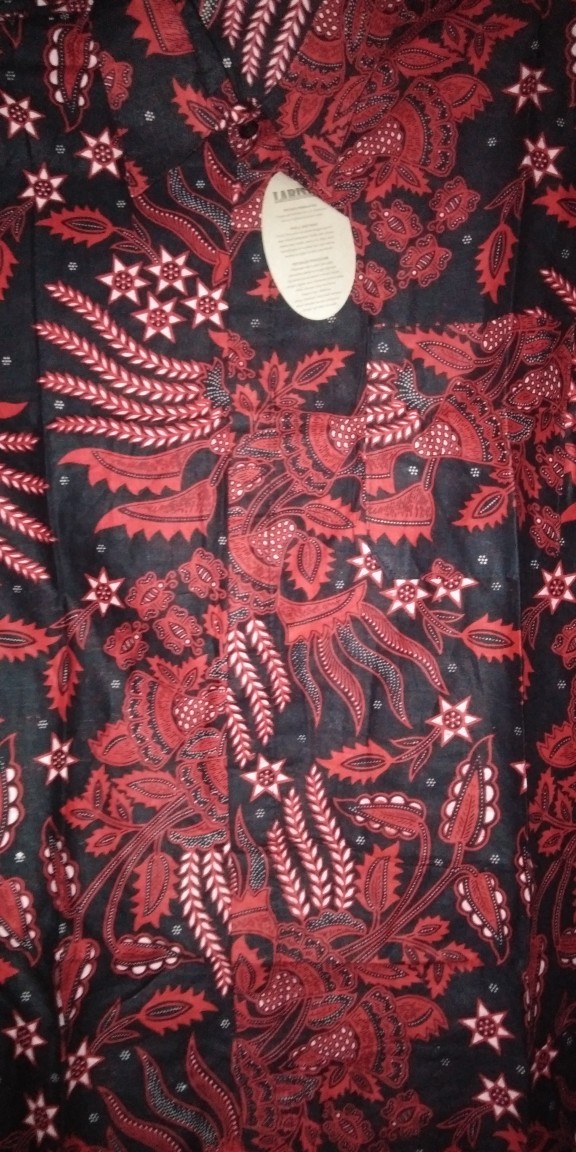 Promo Diskon !!! Kemeja Batik Pria Manggar Abu