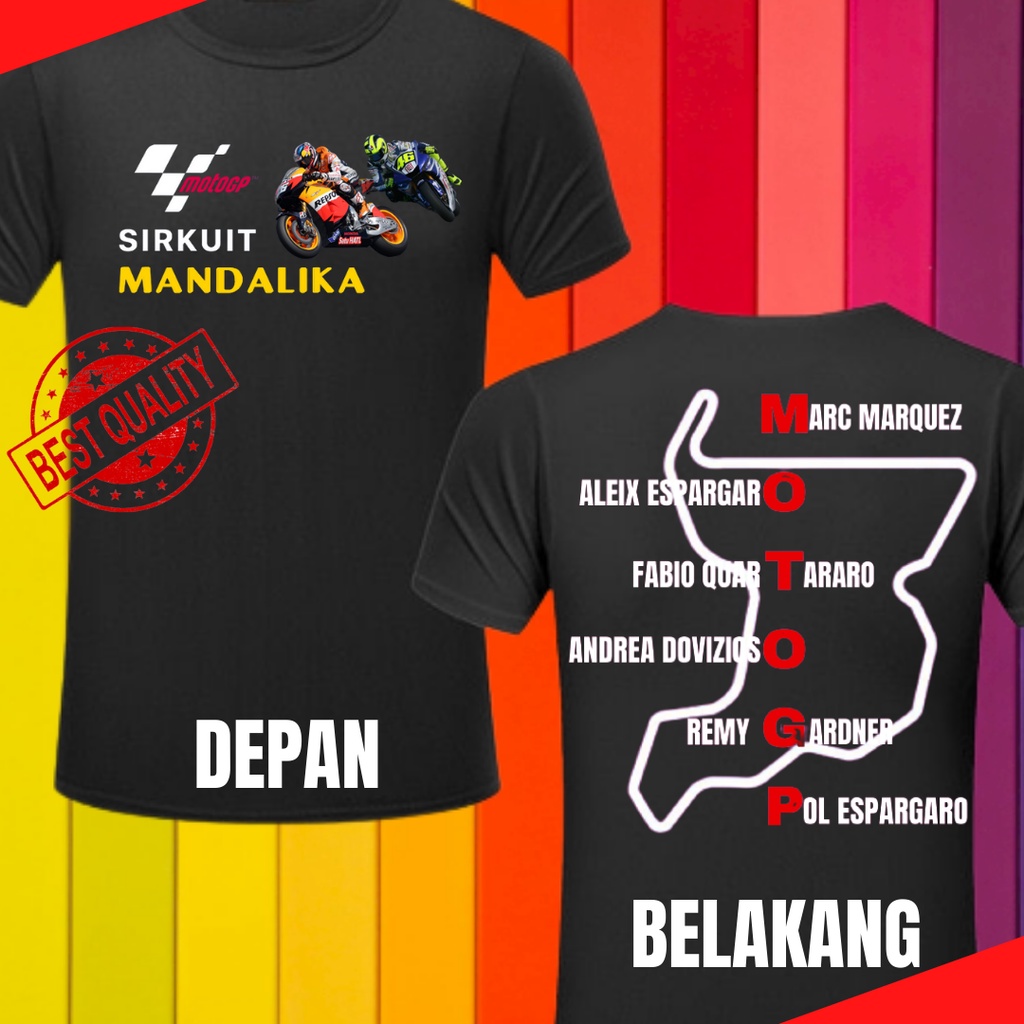 Terbaru Promo Best Seller New Sale Baju Pakaian Kaos Outwear Outerwear Motogp Motor Mandalika Lombok