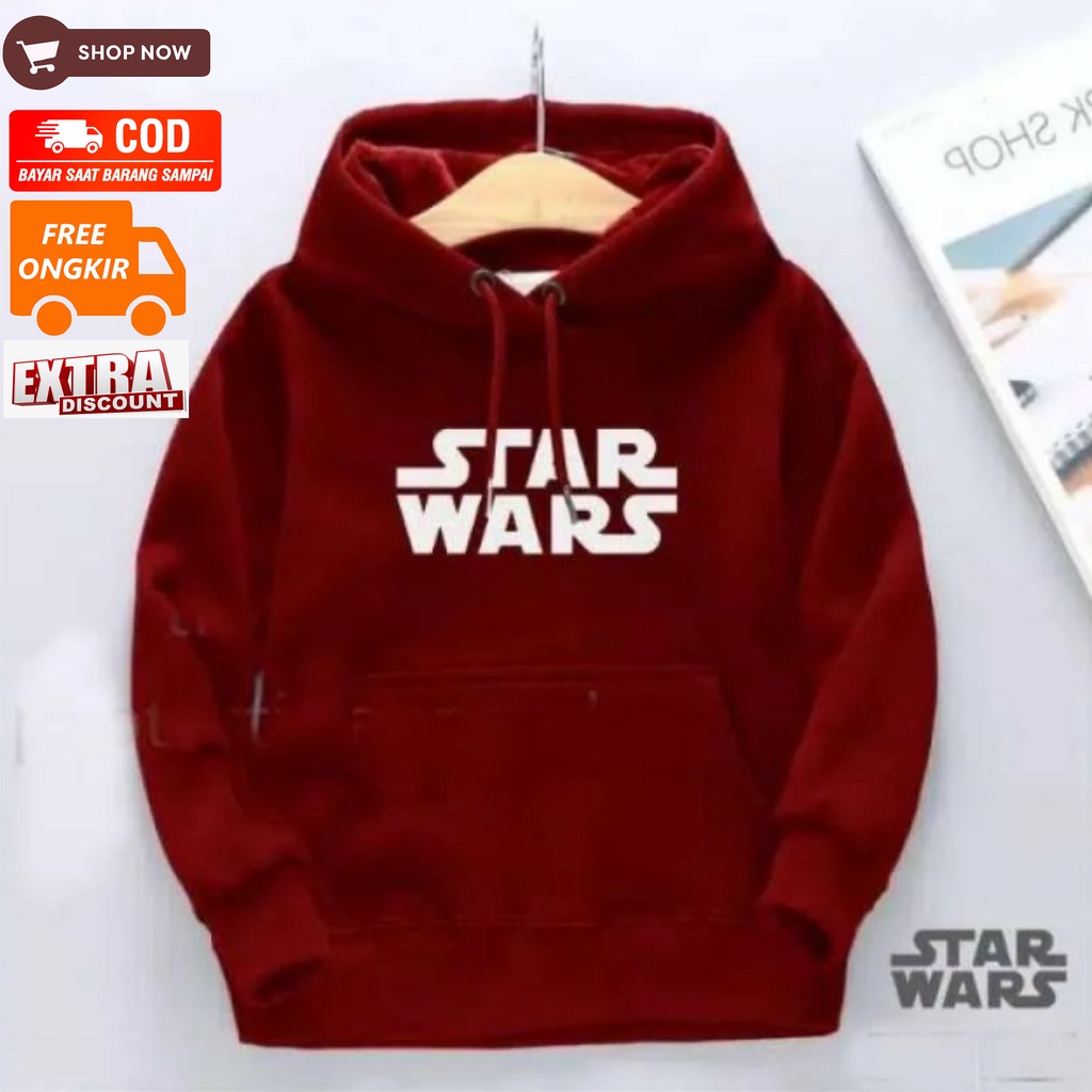 SWEATER HOODIE ANAK STAR WARS JAKET ANAK BAJU ANAK LAKI LAKI PEREMPUAN 2-7 tahun