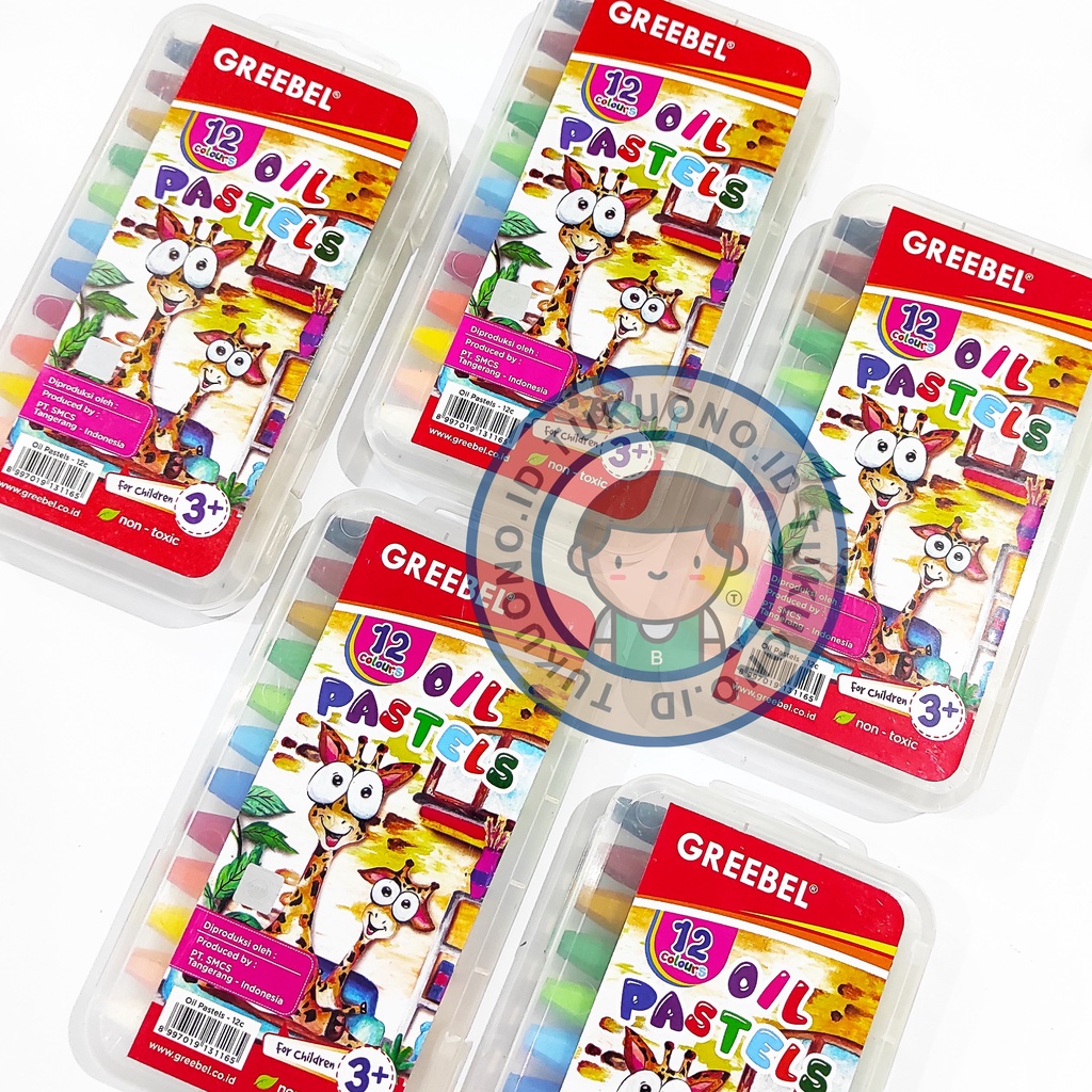 

GREEBEL Oil Pastel 12 Warna Colours | Krayon Crayon Pewarna Anak