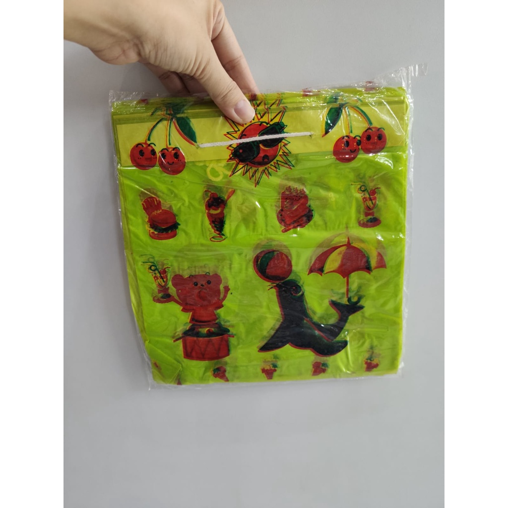 

Kantong Tali Sedang Snack Ulang tahun Karakter Anak Murah isi 6 pc