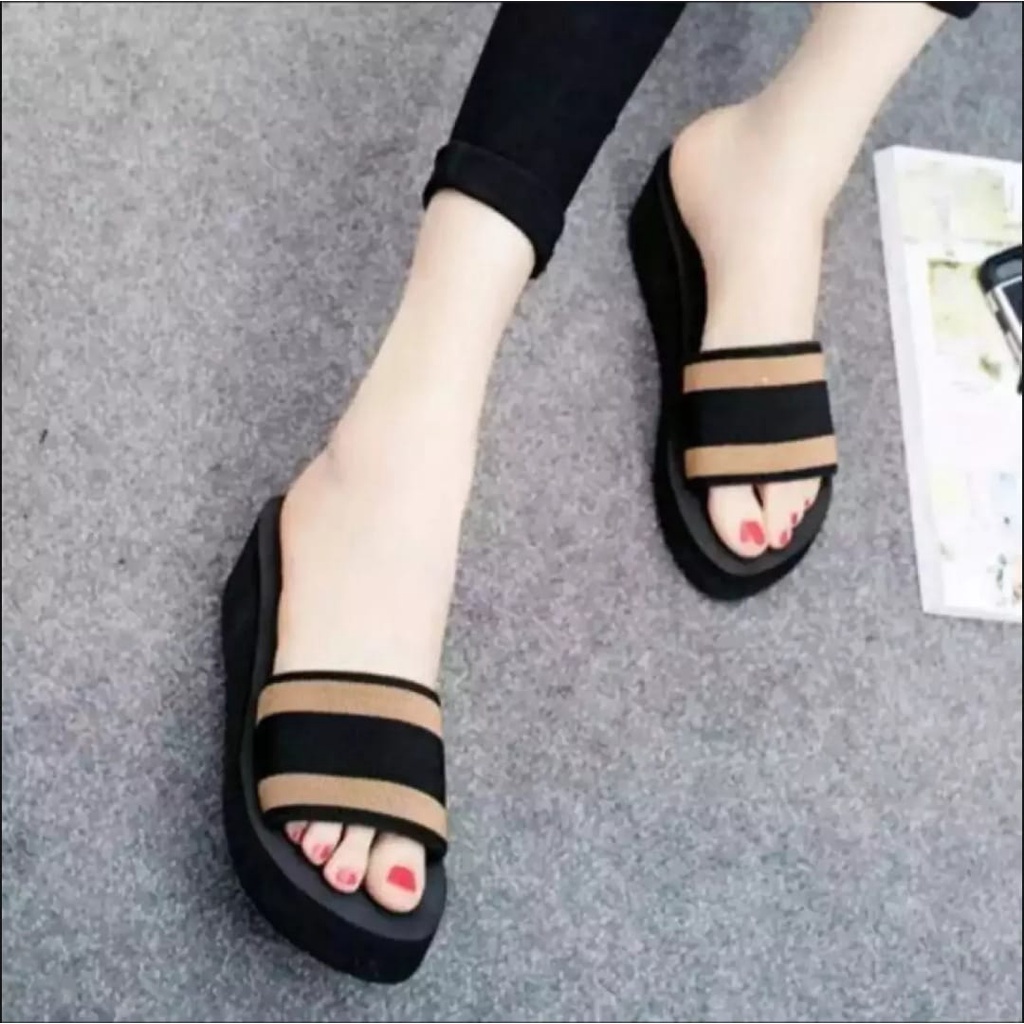 SANDAL WEDGES WANITA SIMPEL KOKOP TERBARU