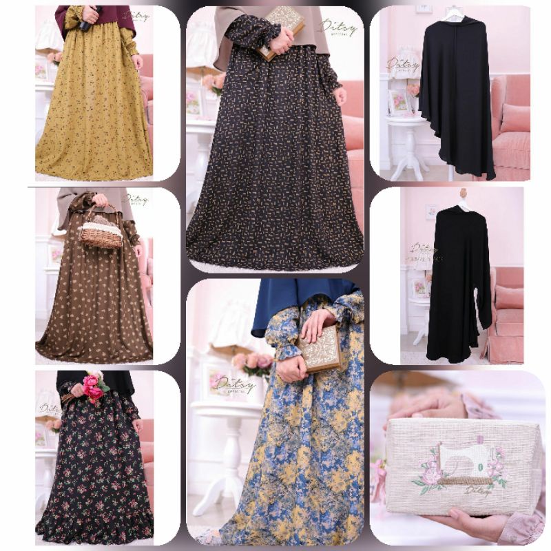 DITSY MARET 2022 MAVIS GREENISH RIVEN CHOCO ZIELLE DENIM ANAELLE ONYXBLACK RUNA BLACK POUCH MAKE UP 