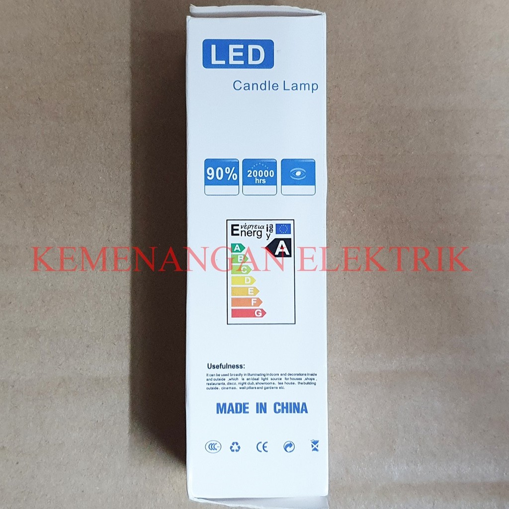 EURUTION CANDLE LIGHT LED 5W E27 / BOHLAM JANTUNG / LAMPU JAGUNG 5WATT / LAMPU LILIN 5 WATT 5 W