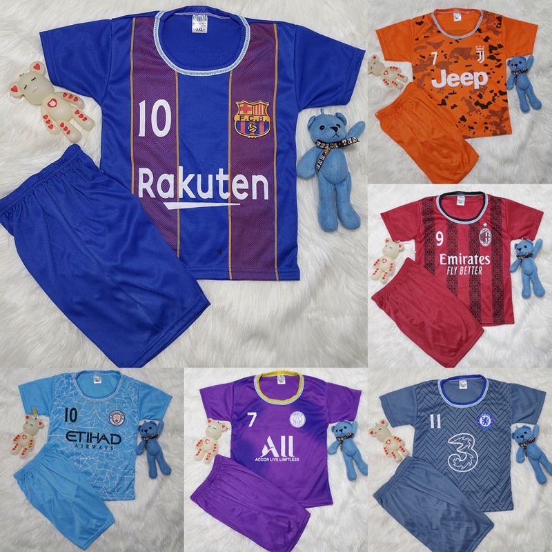 BISA COD / SETELAN BAJU BOLA ANAK 1-5 TAHUN TERBARU 2021 / BAJU BOLA ANAK