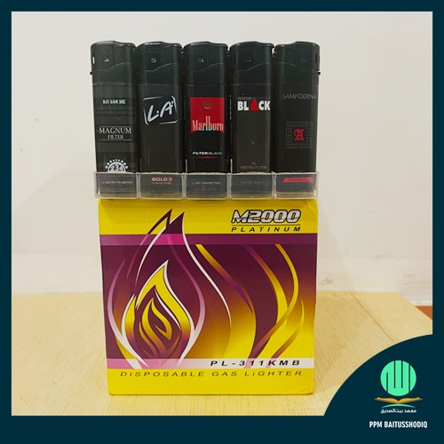 Korek Api Gas Magnet Murah SNI M2000 Platinum
