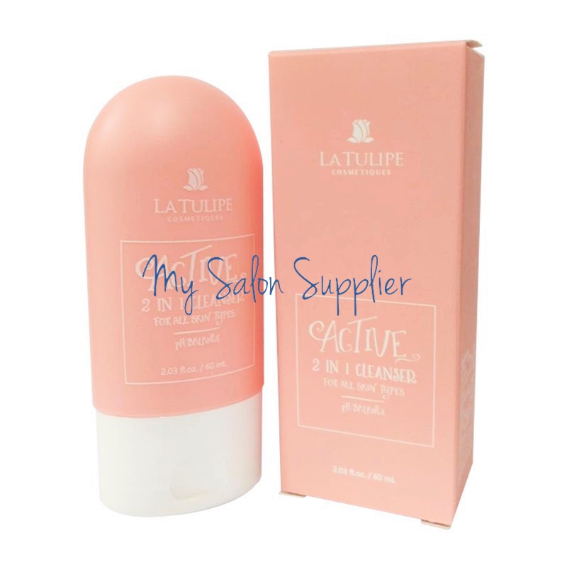 La Tulipe Active 2 in 1 Cleanser for All Skin Types 60ml