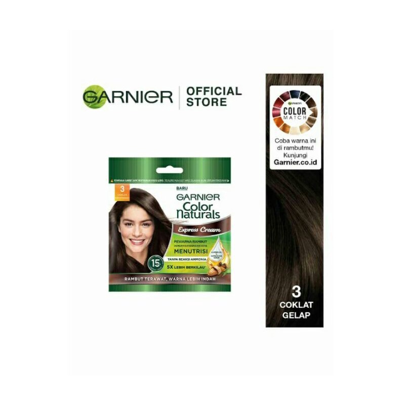 Garnier Hair Color Naturals Express 3Coklat Gelap