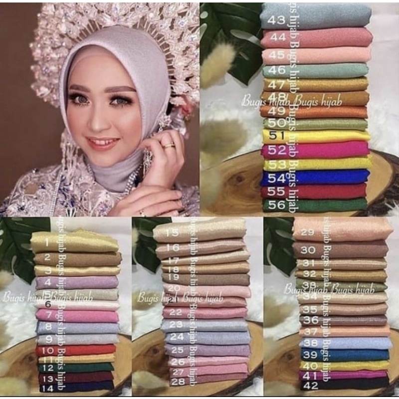 Jilbab Pesta Monocrep Bugis