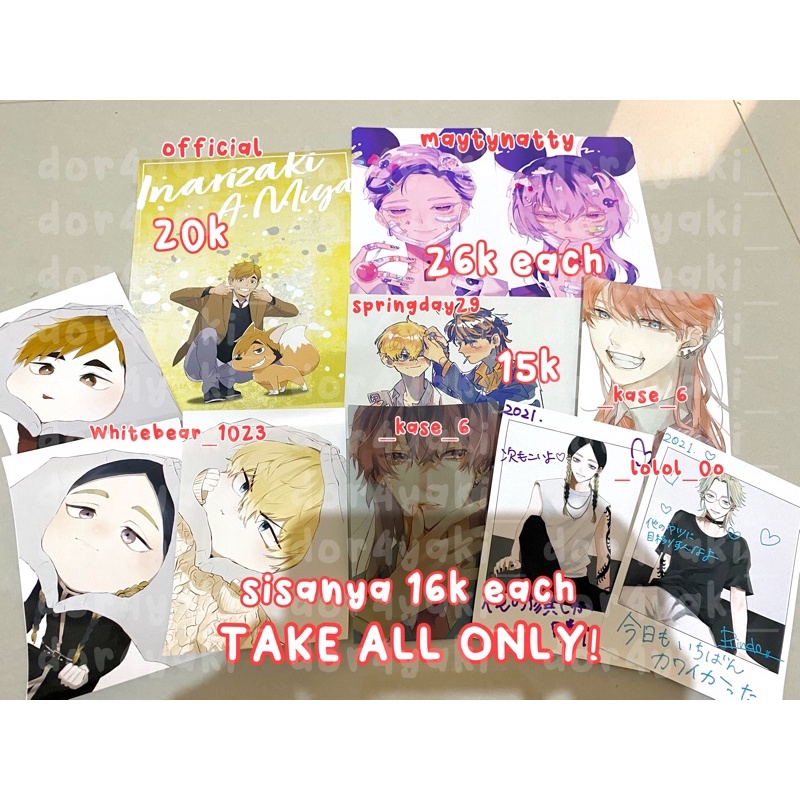 Postcard Neppuri Anime Haikyuu, Tokyo Revengers Tokrev Fanmerch & Official