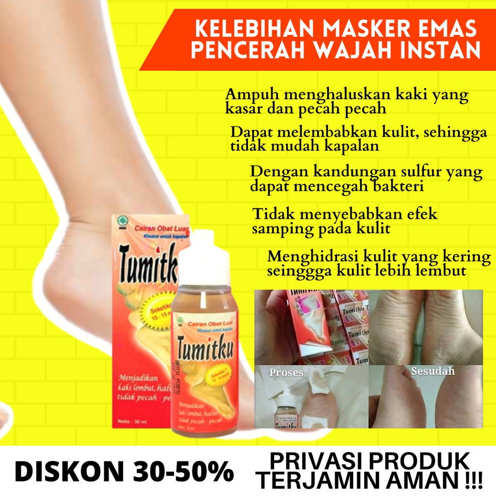 PENGHALUS TUMIT KAKI KASAR DAN PECAH TUMITKU 30ML PENGHILANG KAPALAN ORIGINAL BPOM