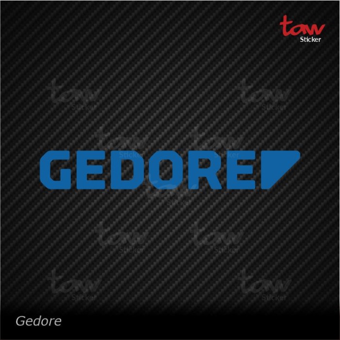 Gedore Tools Cutting Sticker Stiker Kaca mobil motor Helm