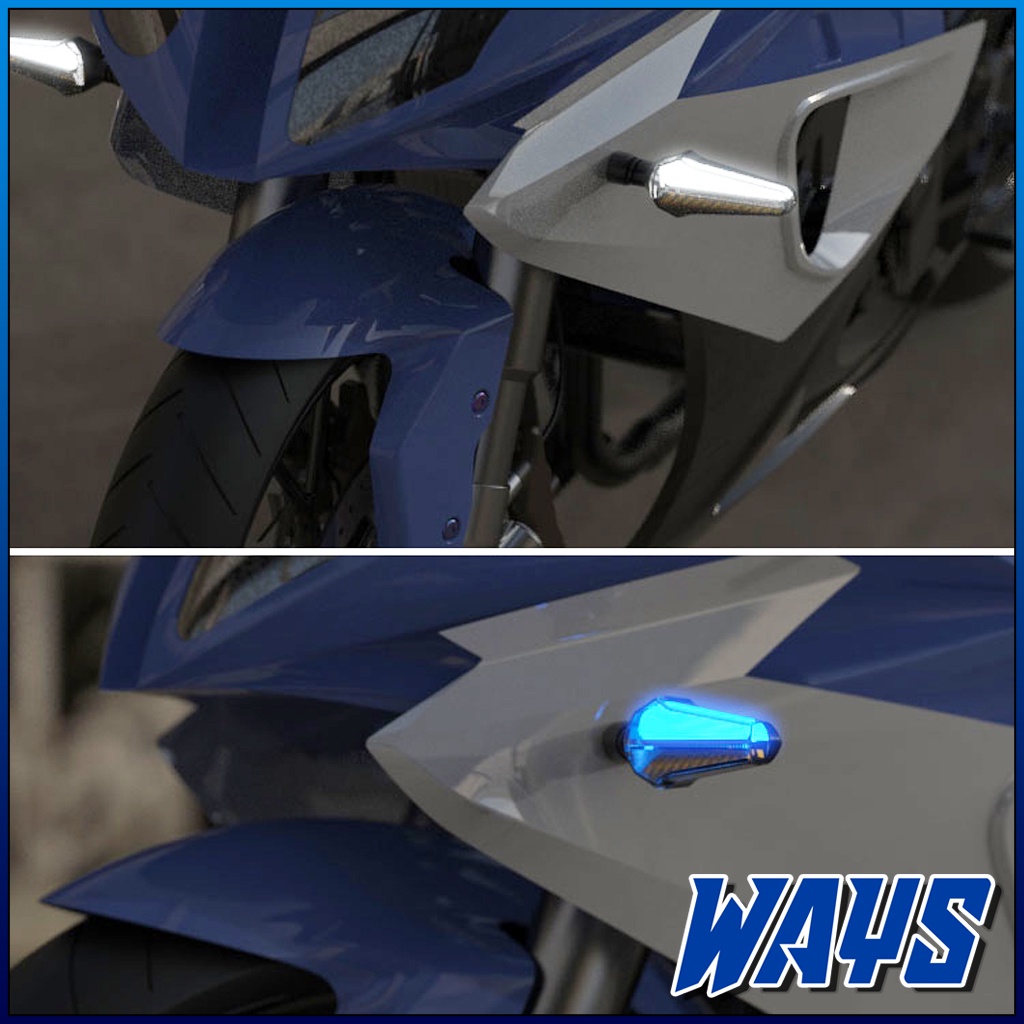 L189 | Lampu Sein Sen Senja Running 2in1 LED Motor Vario Aerox Vixion CB 150R CBR R15 R25 GSX Ninja