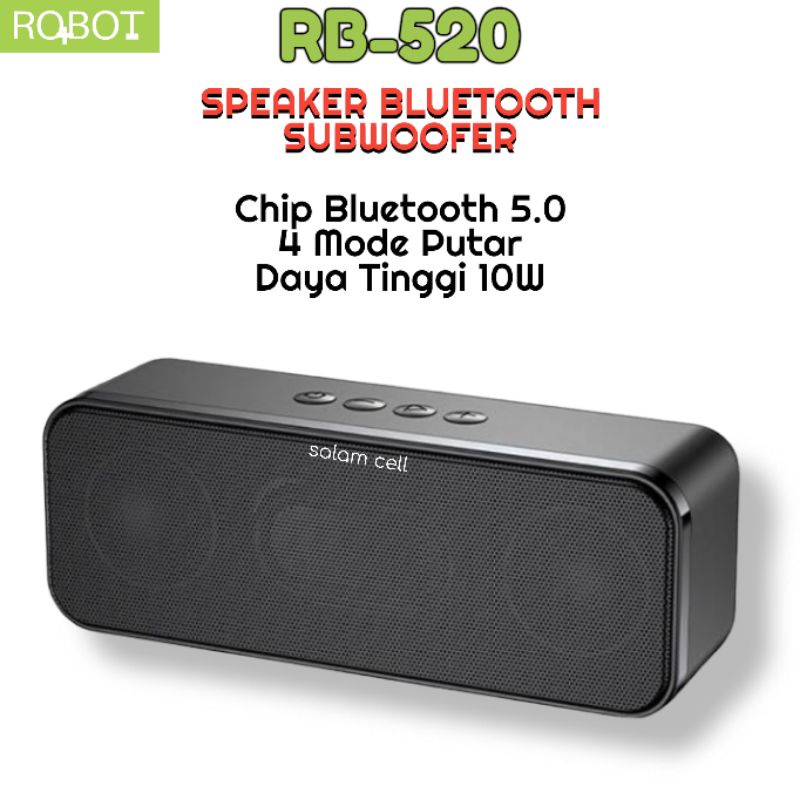 Speaker Bluetoth ROBOT RB520 Music Box Murah Kwalitas Mewah Original Garansi